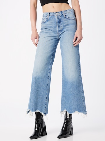 MOTHER Wide leg Jeans 'THE TOMCAT' in Blauw: voorkant