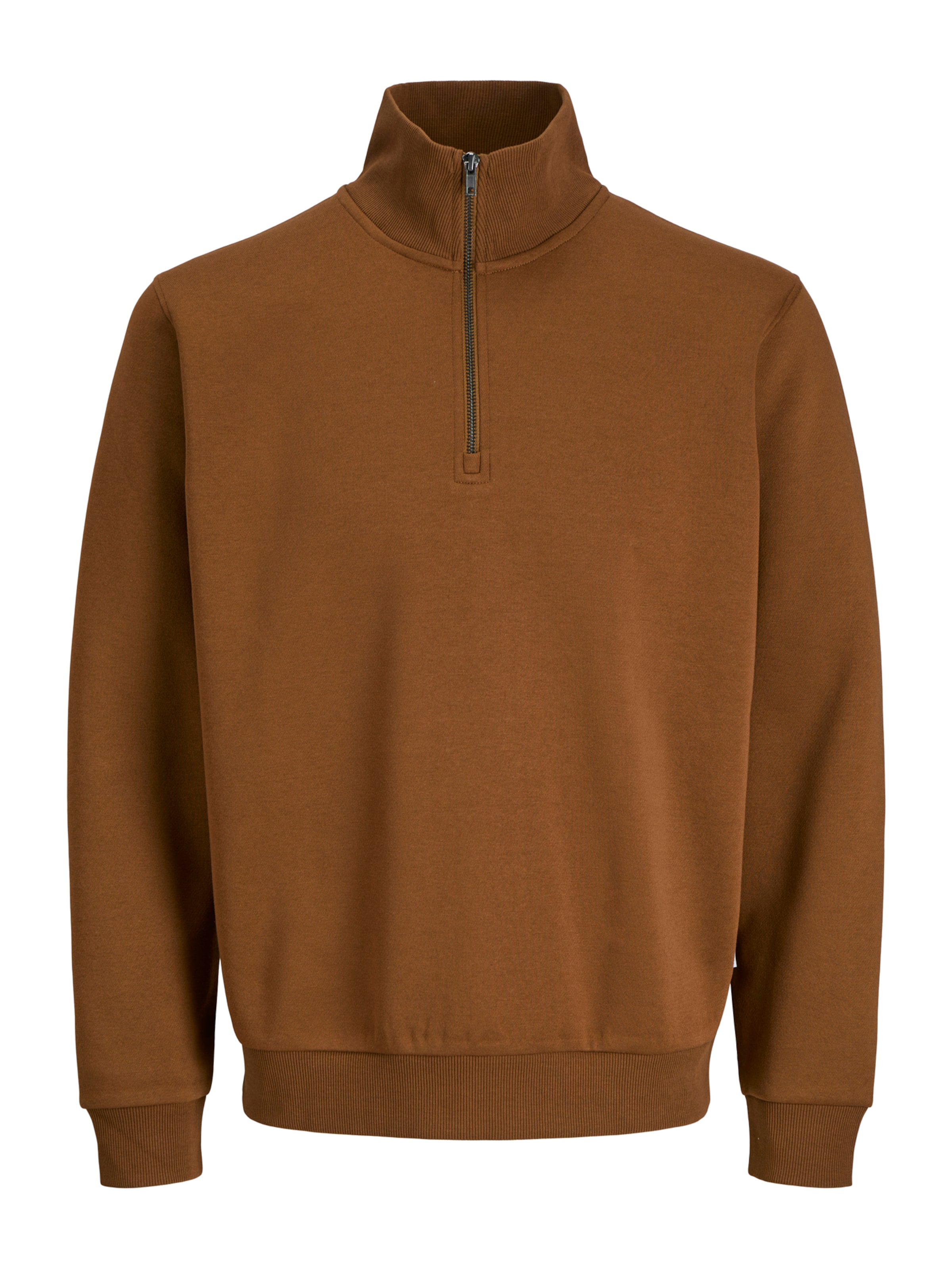 Sweat-shirt 'JJEBradley' JACK & JONES en marron : devant