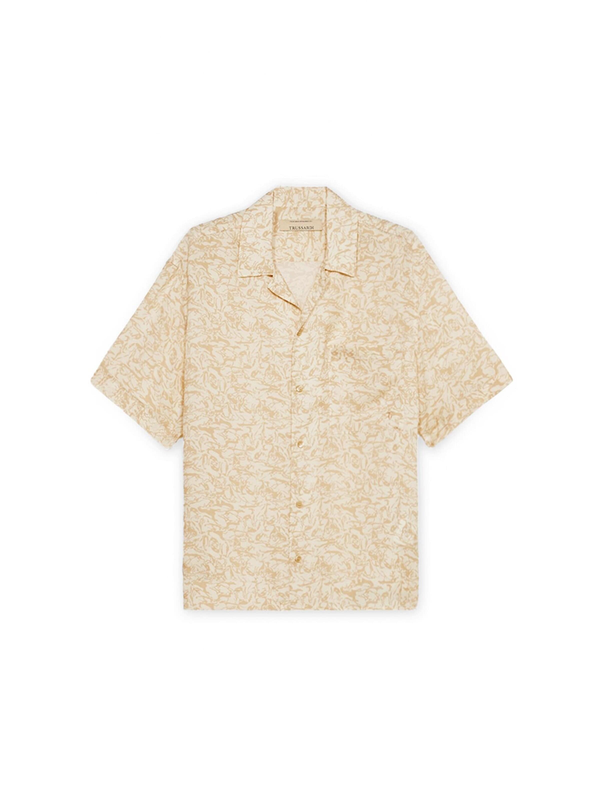 Coupe regular Chemise Trussardi en beige : devant