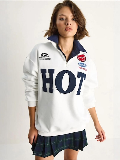 Bianco Lucci Sweatshirt 'Sweatshirts'‌‌‌‌‌‌‌‌‌ in L in weiß, Produktansicht