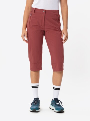 VAUDE Regular Outdoor trousers 'Farley  III' in Red: front