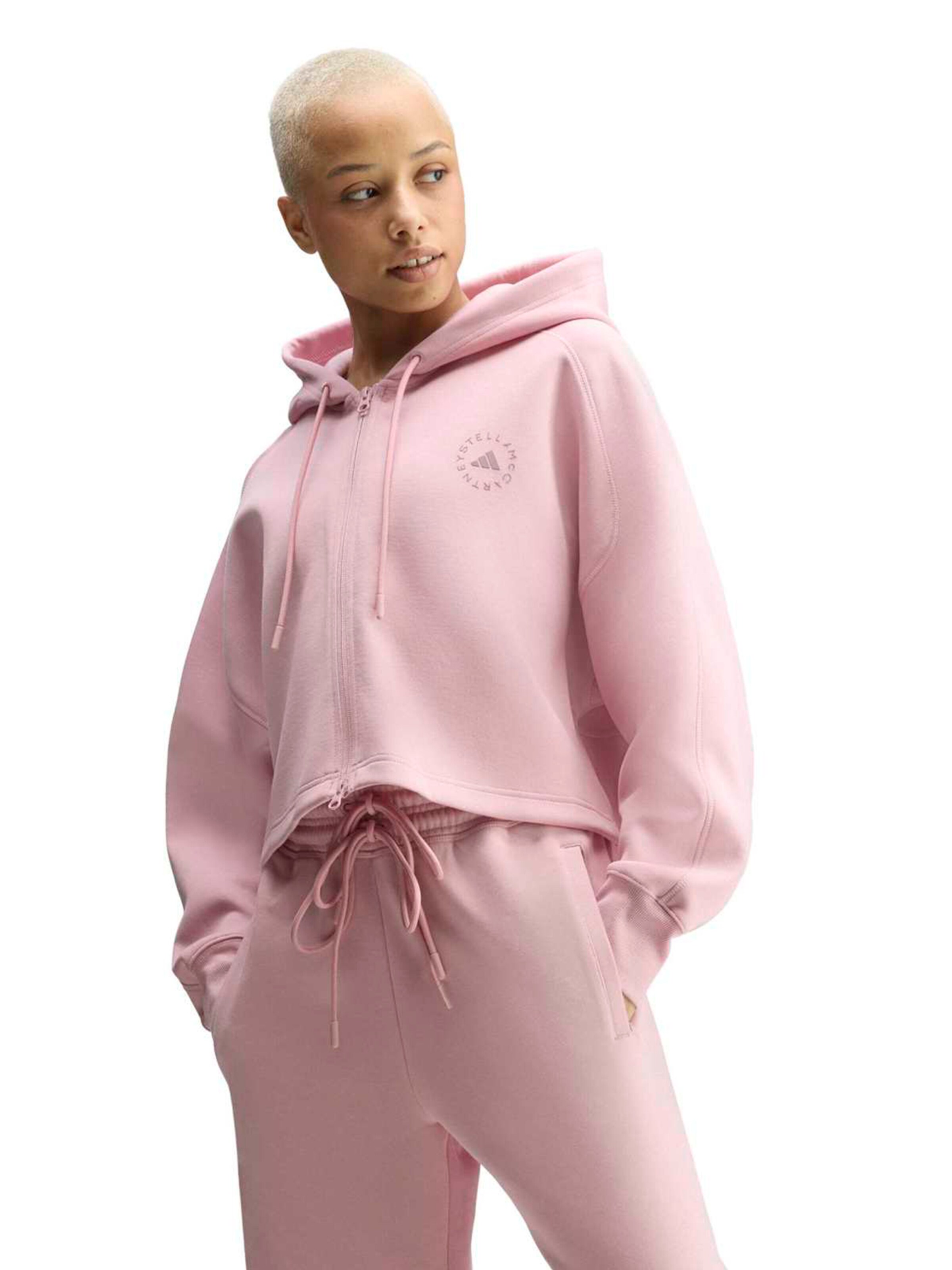 ADIDAS BY STELLA MCCARTNEY Športová mikina so zipsom - Ružová: predná strana