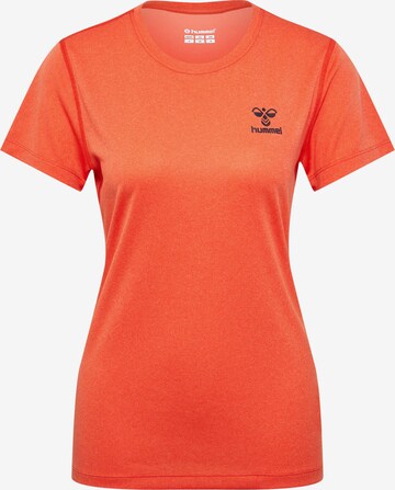 T-shirt fonctionnel Hummel en orange : devant