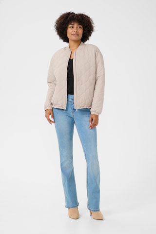 Cream Between-season jacket 'Myra Quilt' in Beige: front