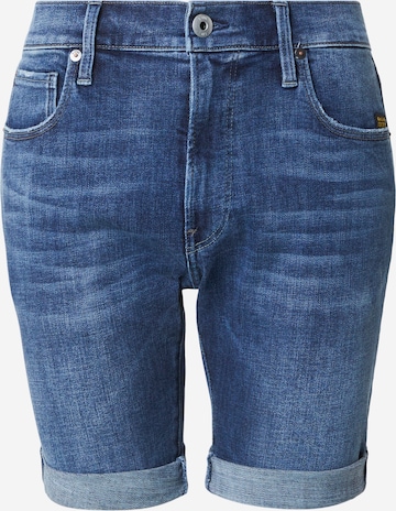 G-STARregular Traperice - plava boja: prednji dio