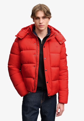 Superdry & Co Between-Season Jacket 'Premium' in Red: front
