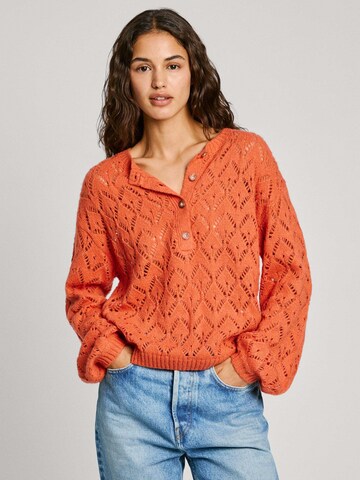 Pepe Jeans Pullover in Orange: Vorderseite
