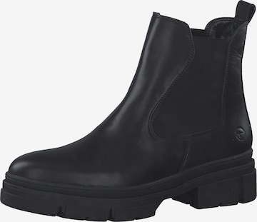 TAMARIS - Botas Chelsea en negro: frente