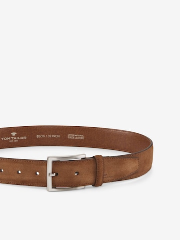 TOM TAILOR Belt 'Frank' in Brown