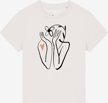 T-shirt 'Self Love' Watapparel en blanc : devant
