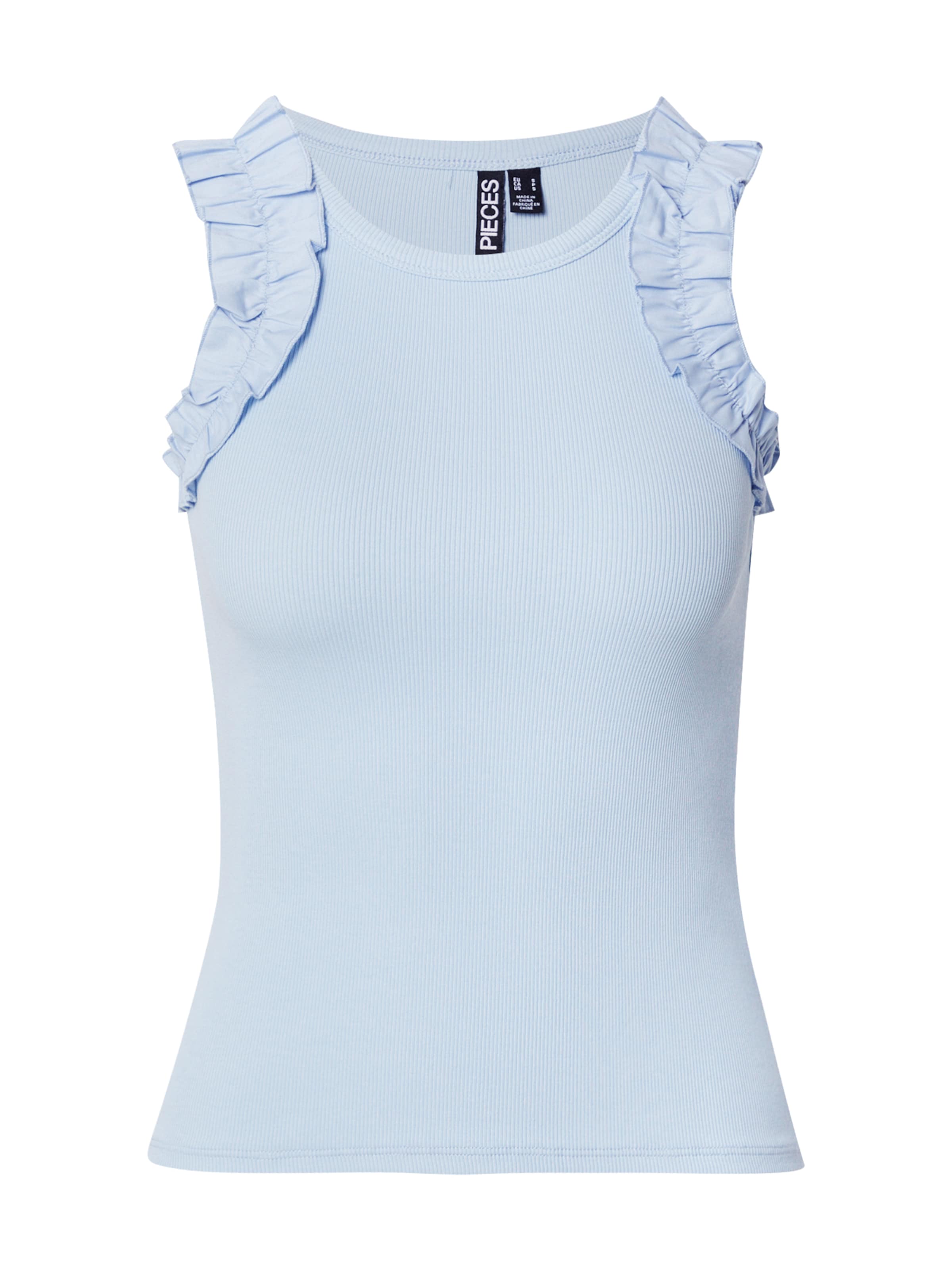 PIECES - Top 'PCTUBANA' en azul: frente