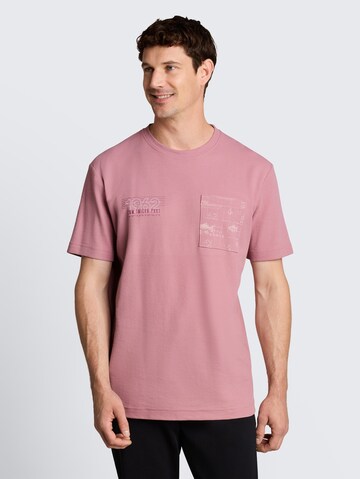 T-Shirt TOM TAILOR en rose : devant