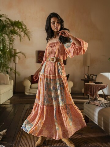 Robe Miss June en mélange de couleurs