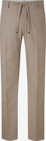 BOGNER Trousers with creases 'Riley' in Beige: front