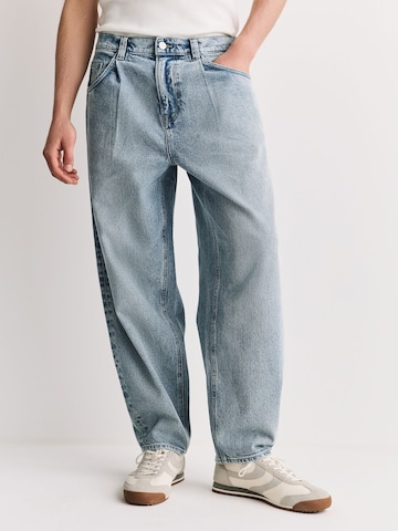 Barrel Jeans con pieghe di Next in blu: frontale