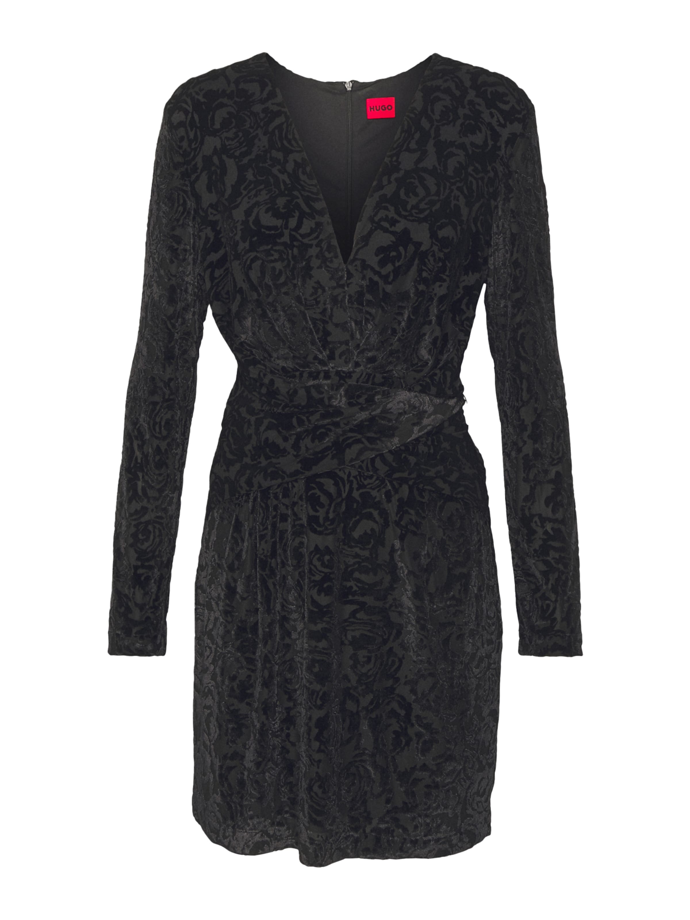 HUGO Sukienka koktajlowa 'Kimbali' w kolorze szary: przód