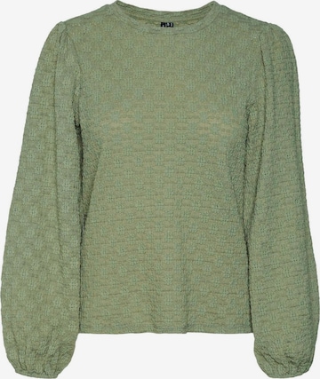 VERO MODA - Blusa 'FLOWER' en verde: frente