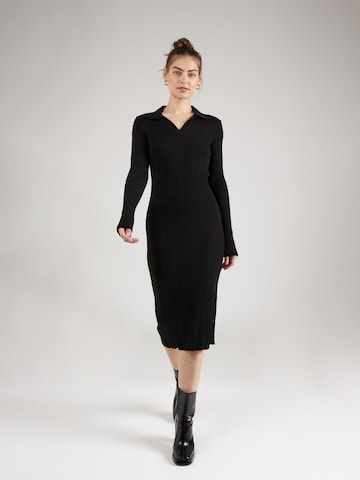 millane Úpletové šaty 'Bianca' – černá: přední strana