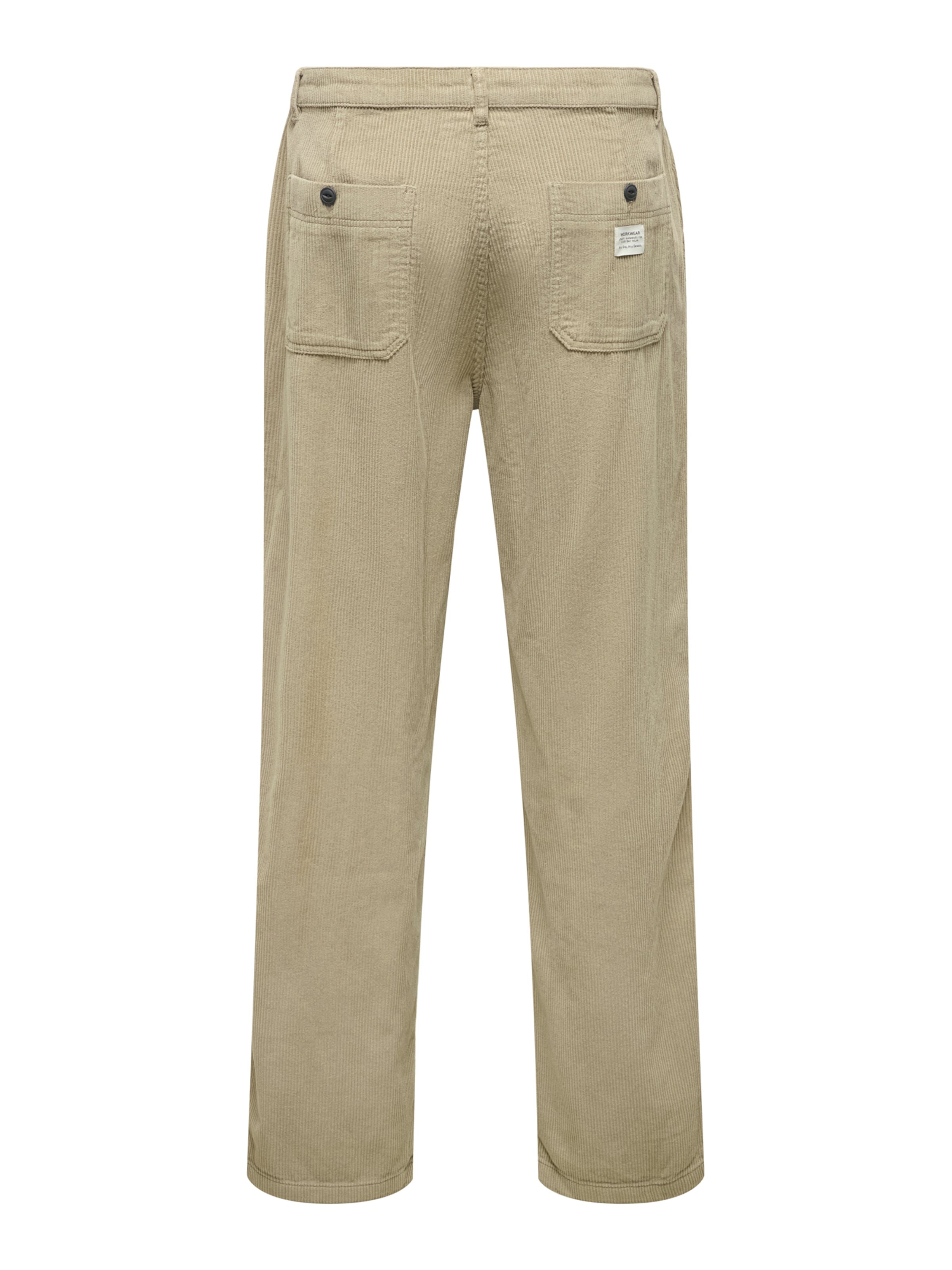Only & Sons Loose fit Pleat-front trousers 'ONSTOBY' in Brown