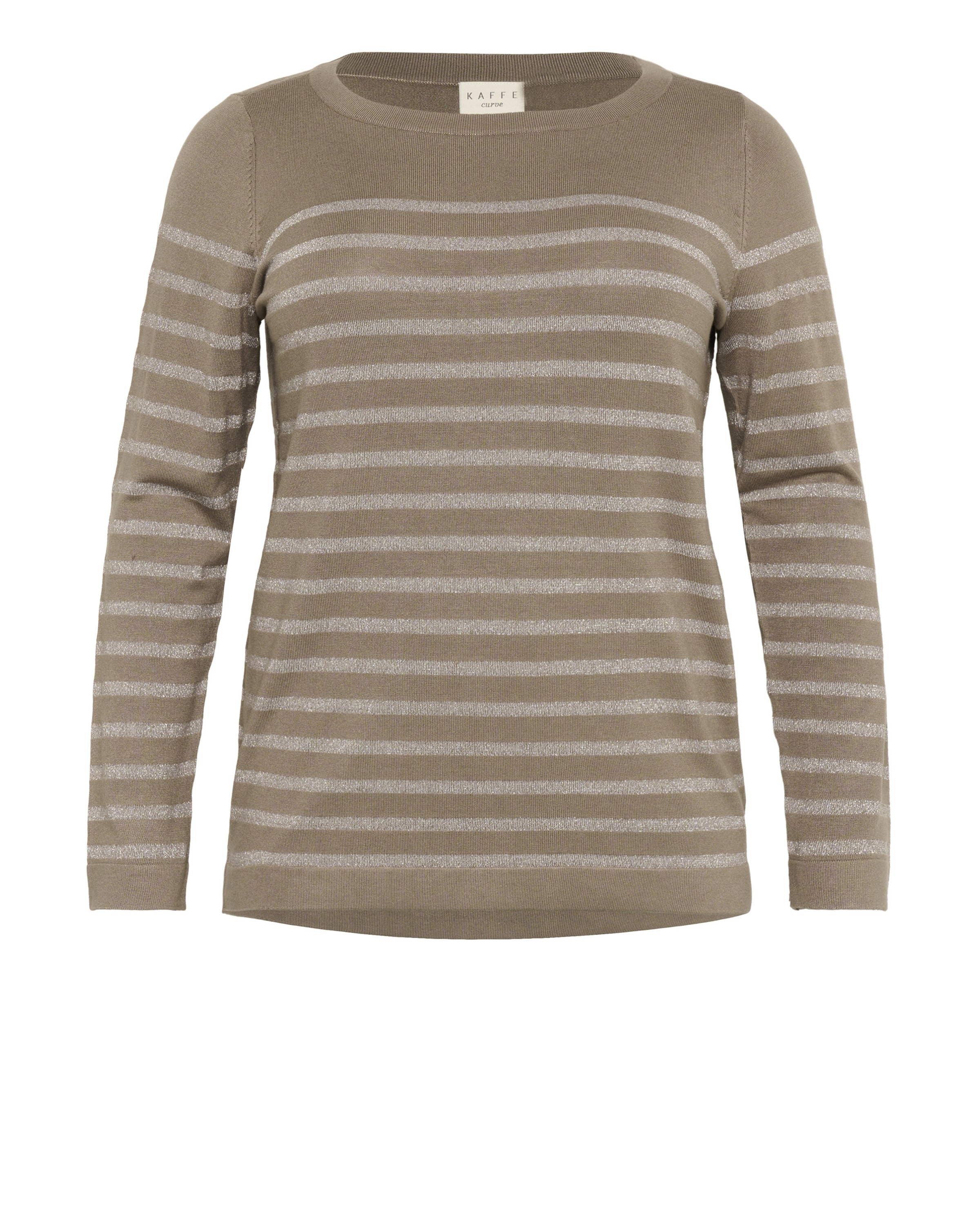 KAFFE CURVE Sweater 'KClinia' in Beige: front