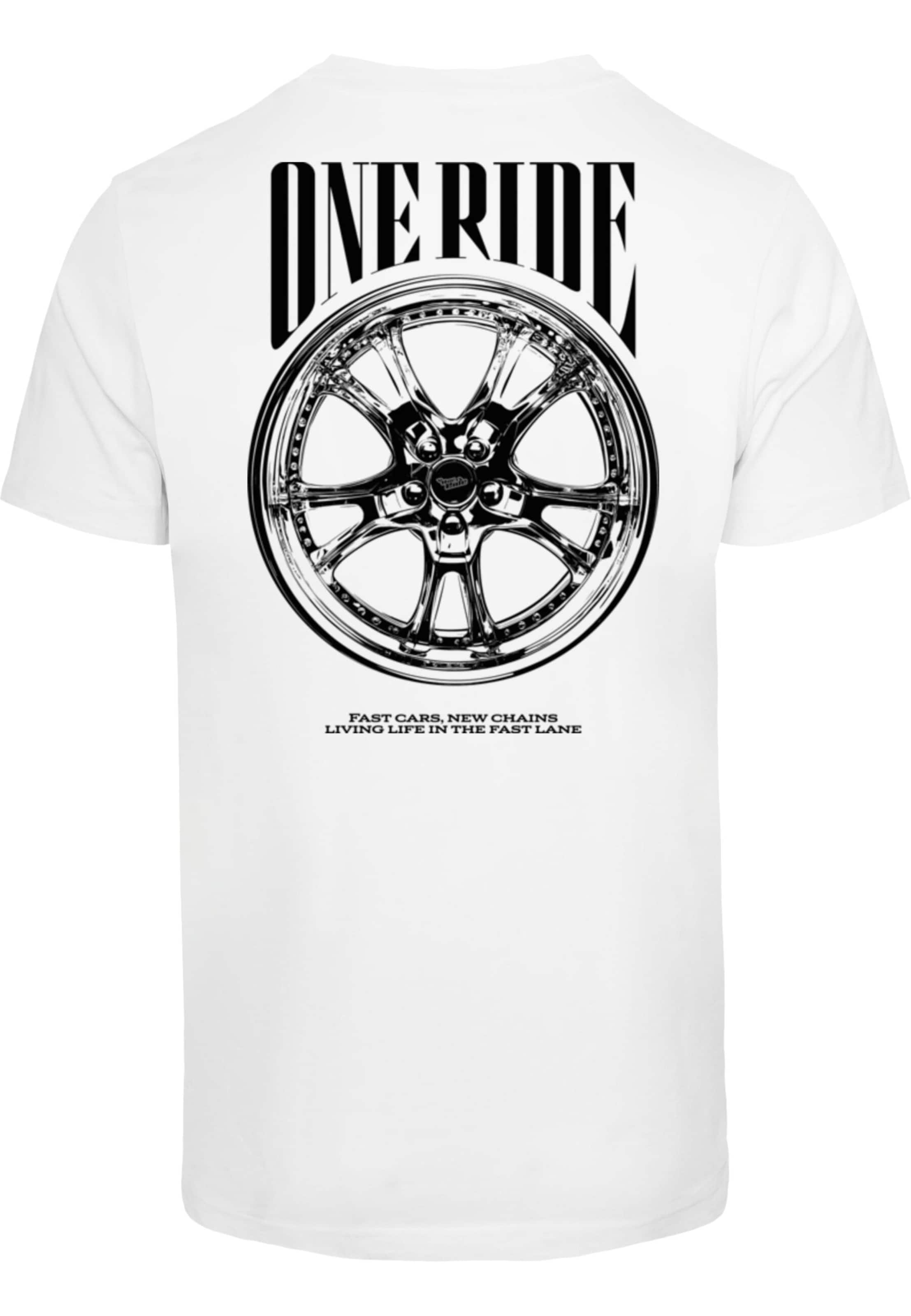 Maglietta 'One Ride' di Mister Tee in bianco