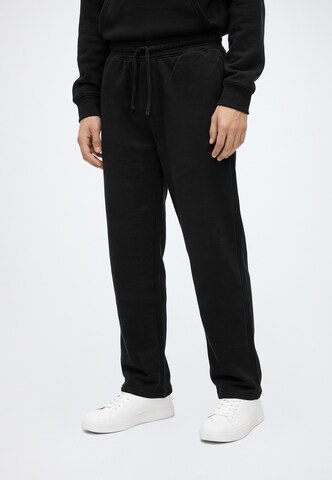 BALMOHK Wide leg Trousers in Black: front