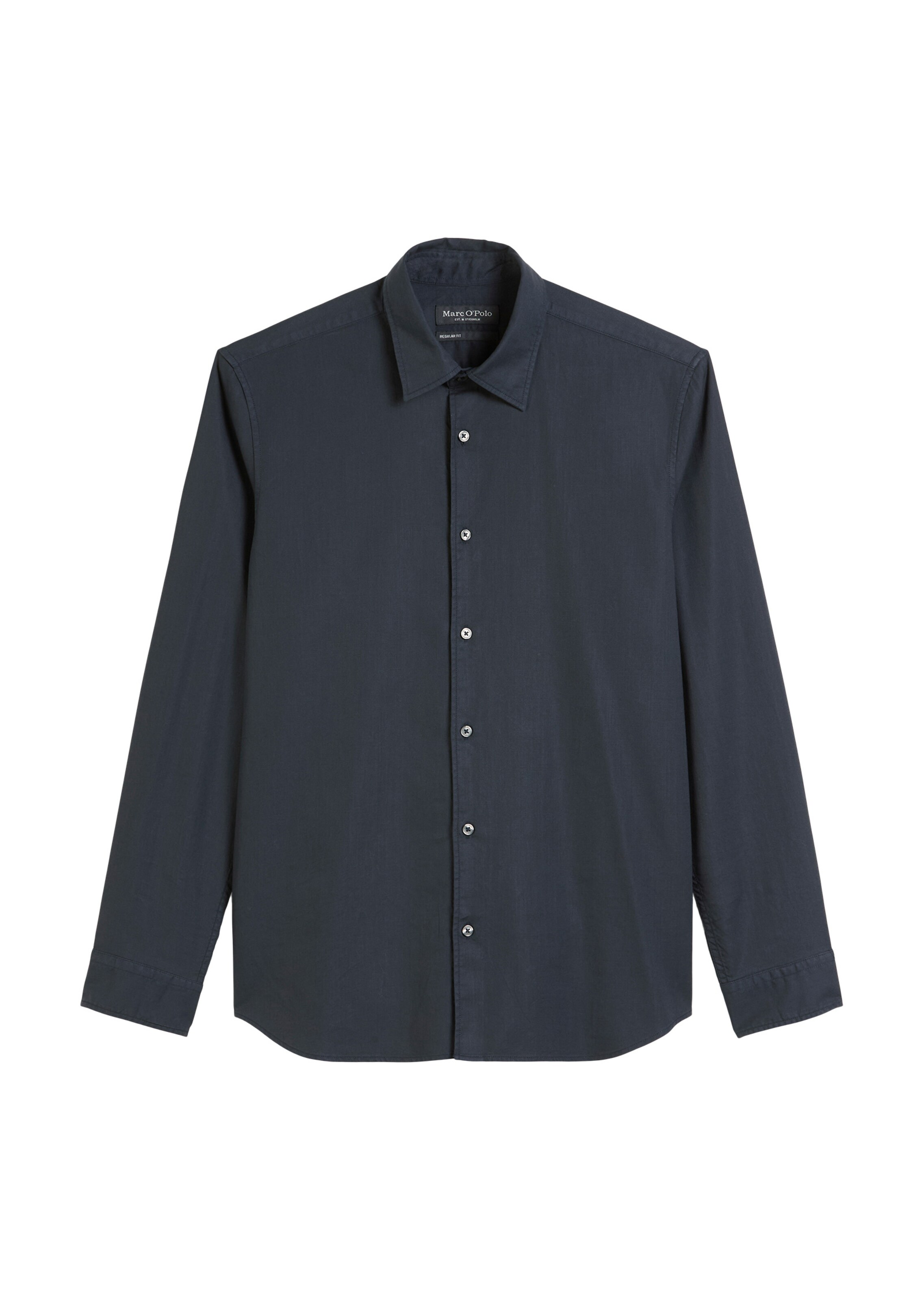 Marc O'Polo Button Up Shirt in Blue: front