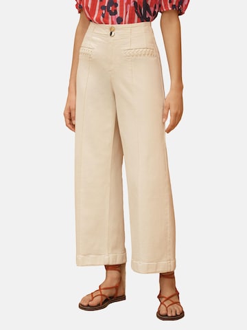 love & roses Široke hlačnice Kavbojke | bež barva: sprednja stran
