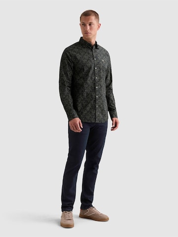 PME Legend Regular fit Overhemd 'Shirt with allover print and embroidered logo' in Blauw