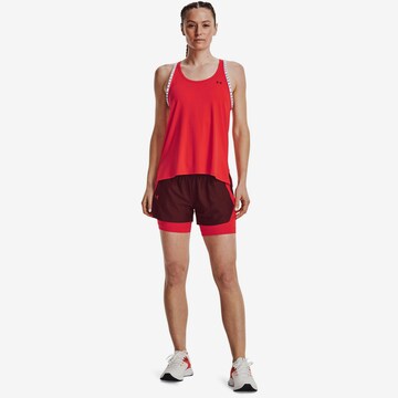 Haut de sport 'Knockout' UNDER ARMOUR en rouge