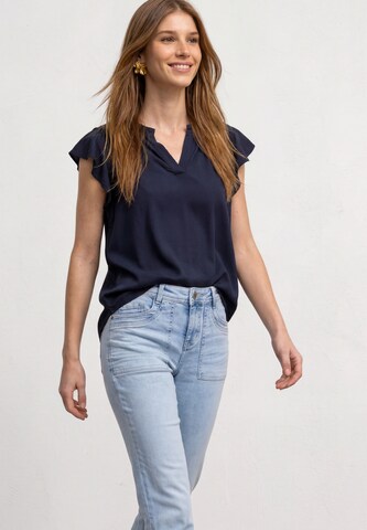 STREET ONE Blouse in Blue: front