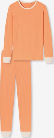 SCHIESSER Pyjama 'Natural Rhythm' in Orange: predná strana