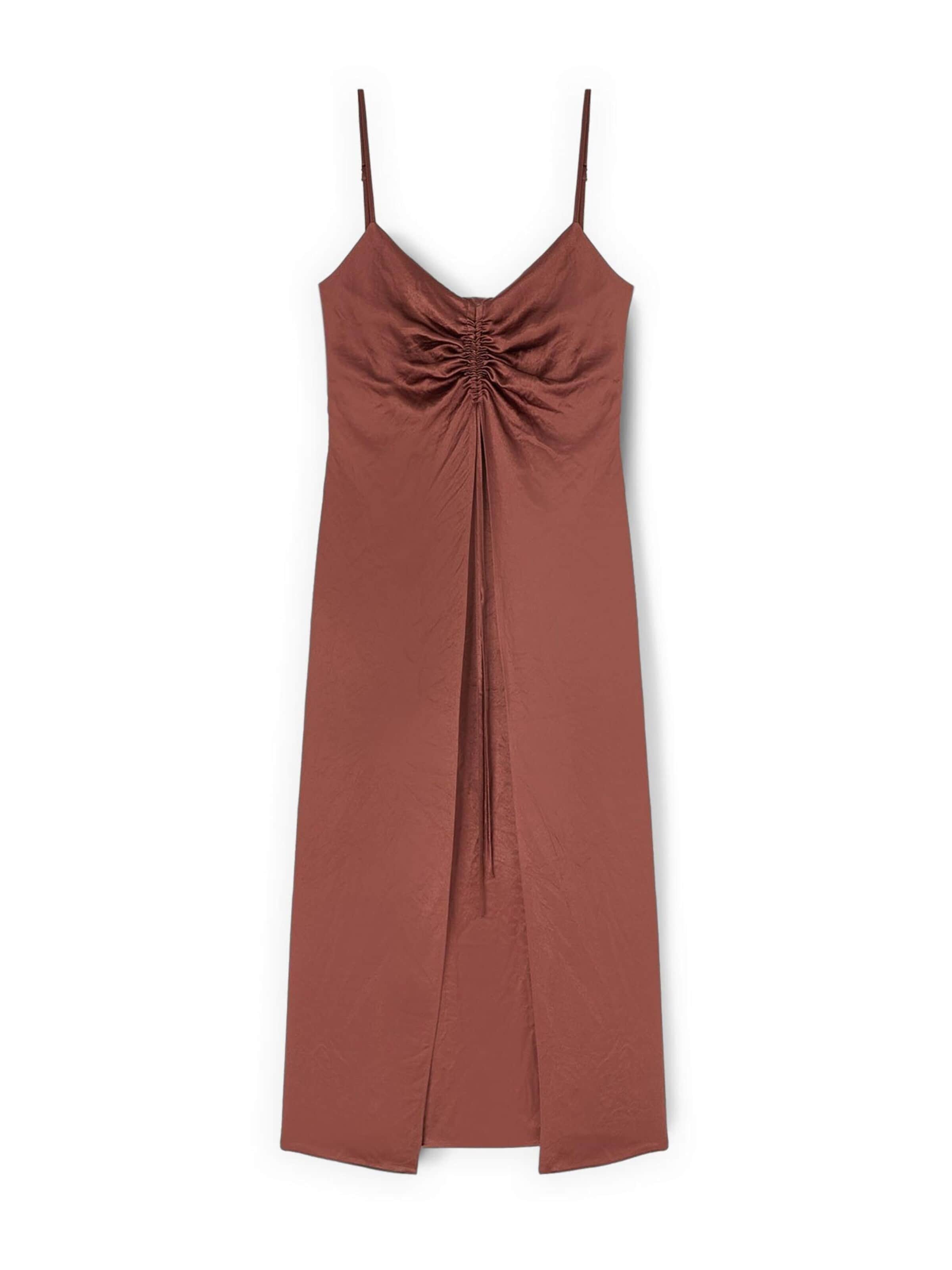 Robe MOTIVI en marron : devant