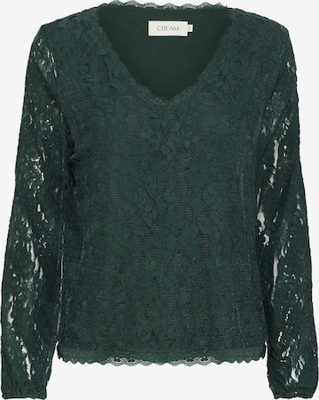 Cream Bluse 'Kit' i grøn: forside