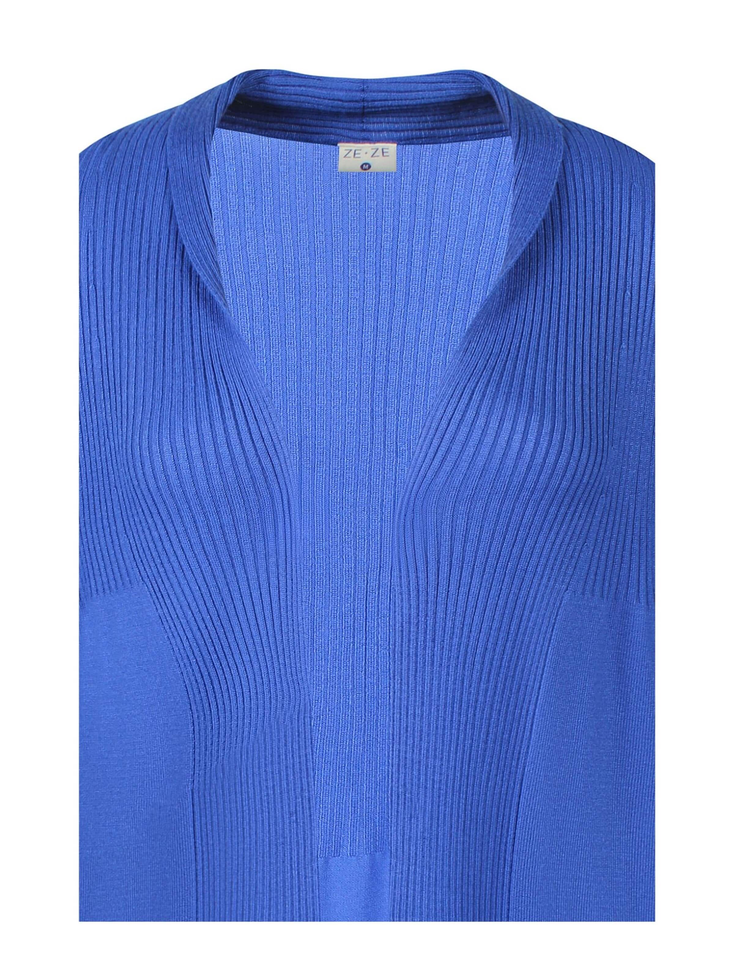 ze-ze Knit cardigan 'Florian 305' in Blue