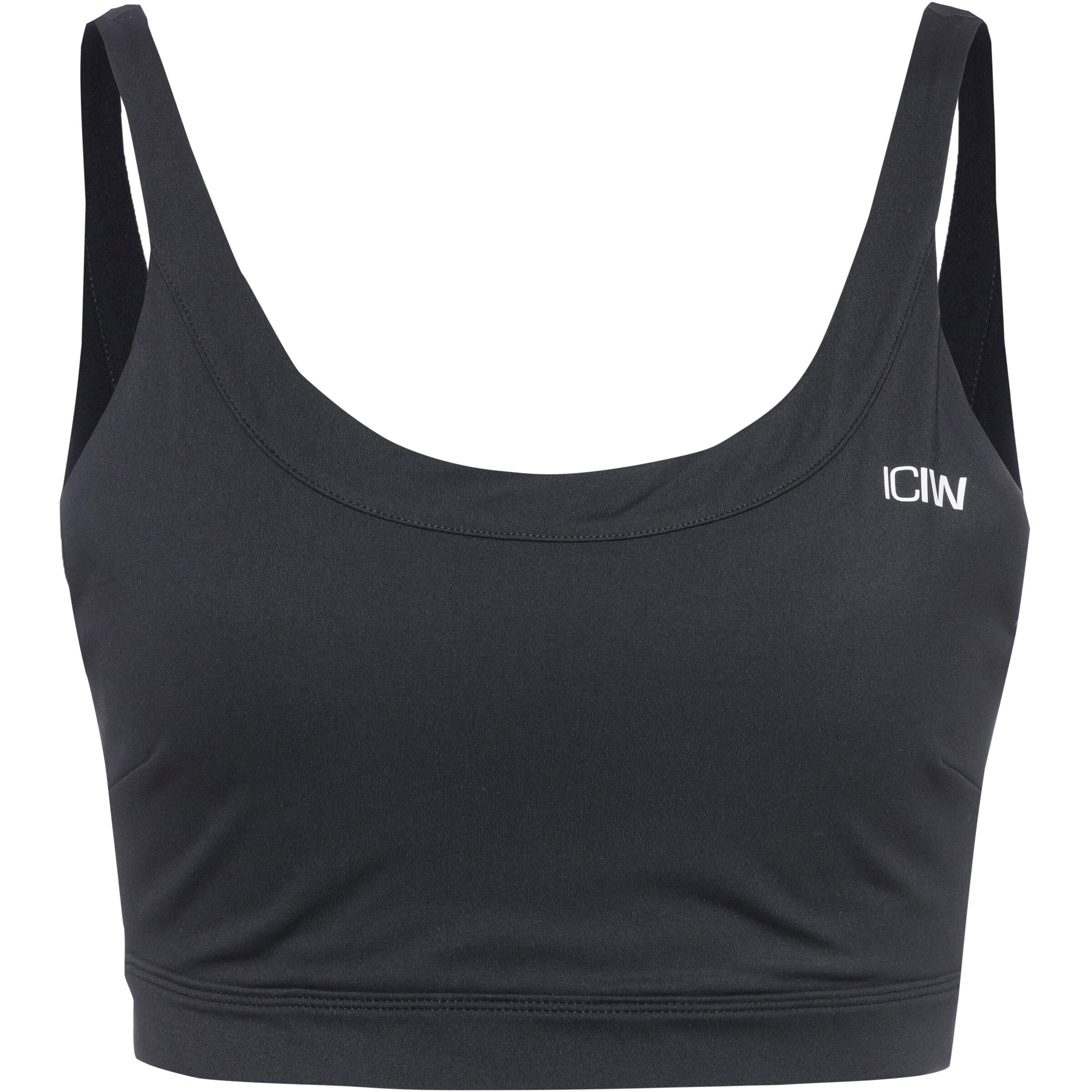 ICANIWILL Bralette Sports Bra 'Nimble' in Black: front