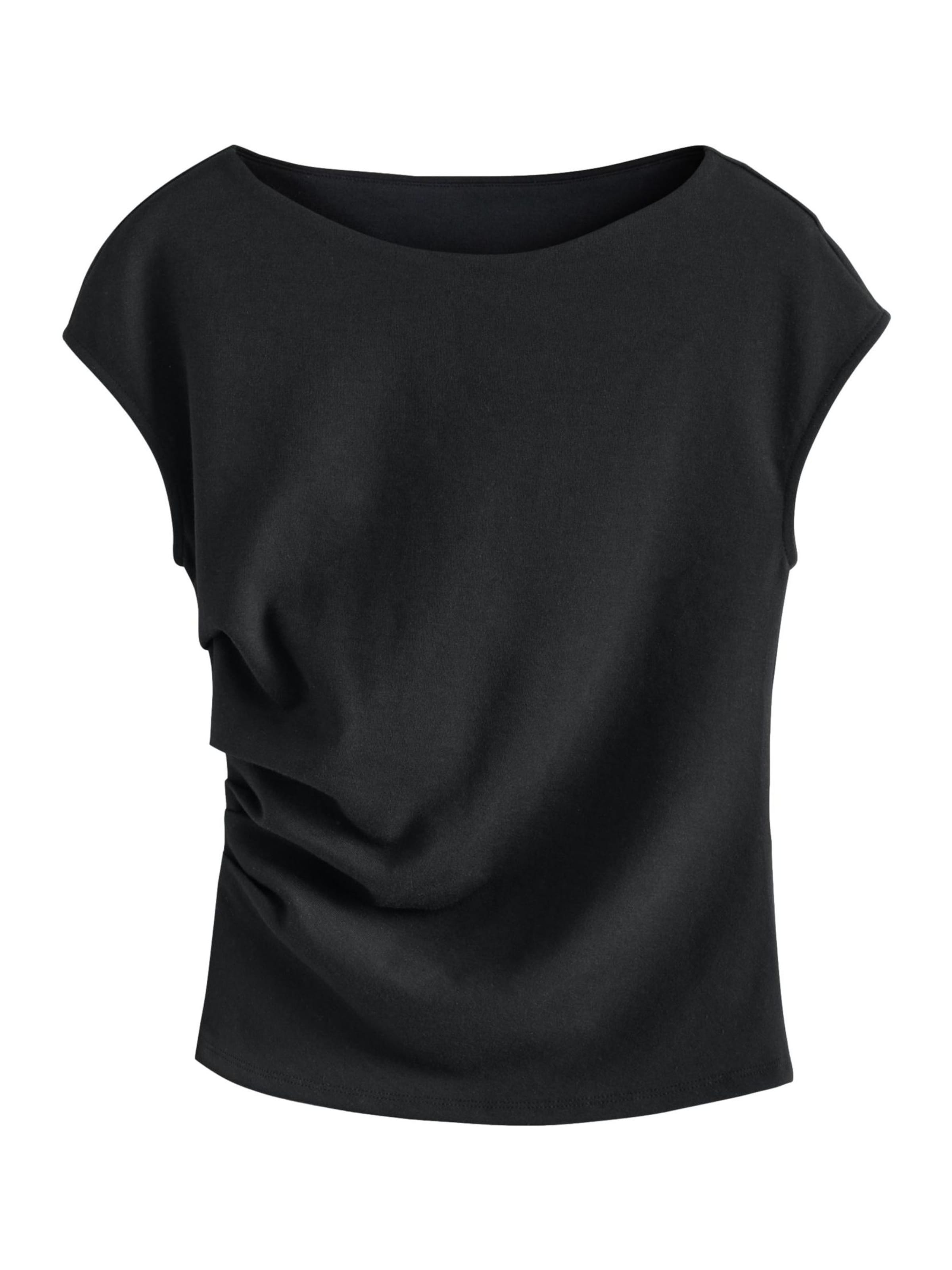 T-shirt Next en noir : devant