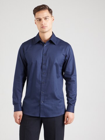 SELECTED HOMME Slim Fit Hemd 'SLHETHAN' in Blau: Vorderseite