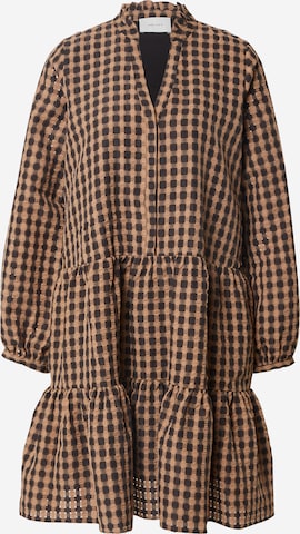 Robe 'Federica Airy' Neo Noir en marron : devant