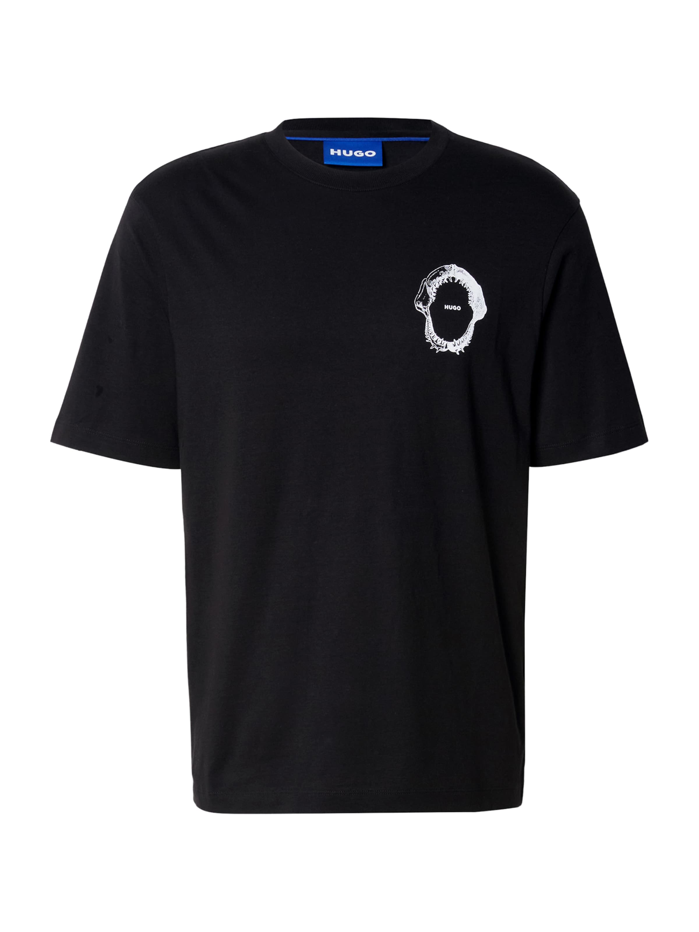 HUGO Tričko 'Nofishix' - černá / bílá, Produkt
