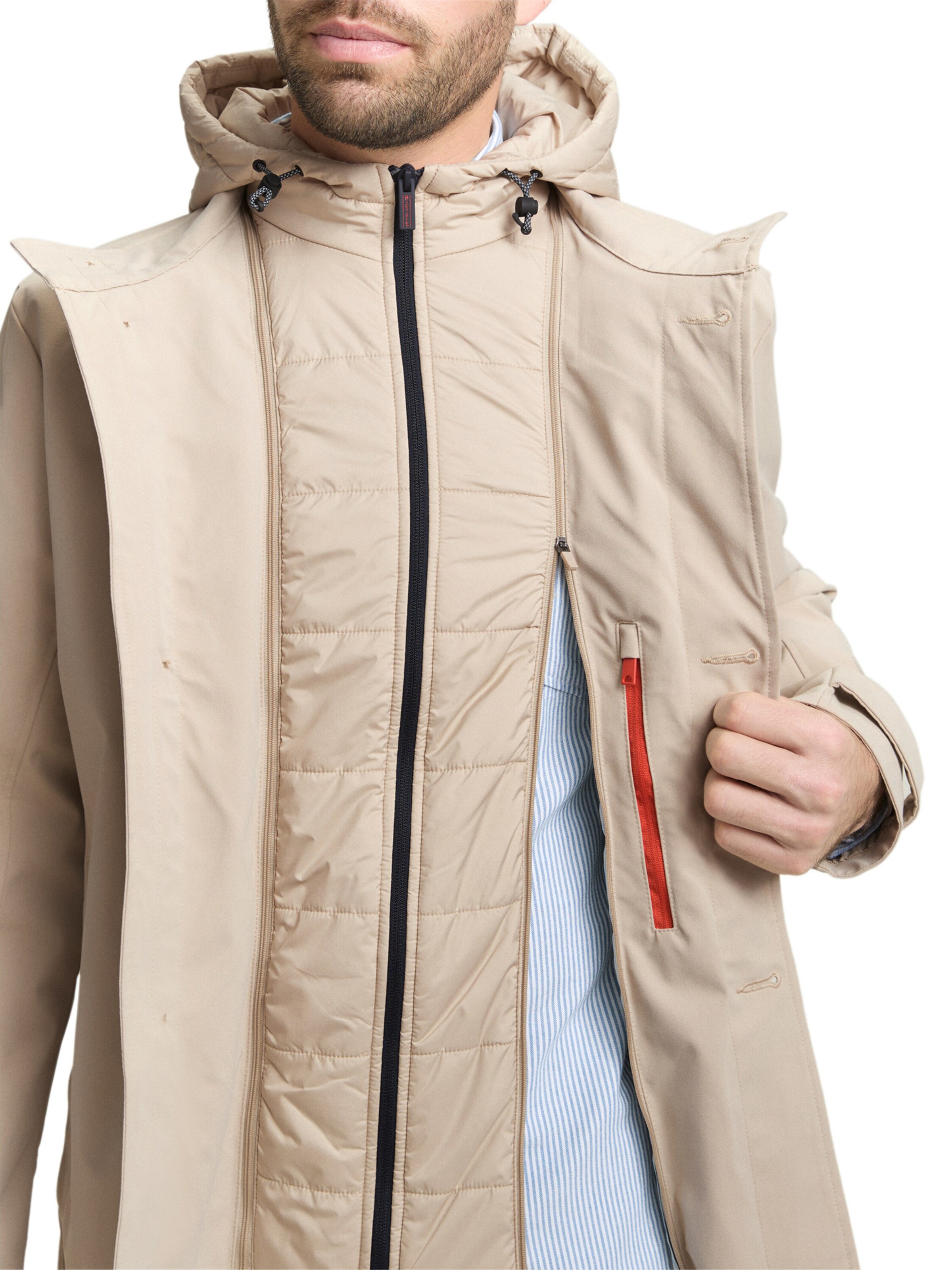 TOM TAILOR Mantel in Beige