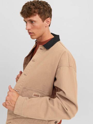 JACK & JONES Between-season jacket 'Derek' in Brown