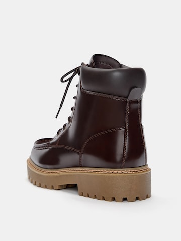Bottines à lacets Pull&Bear en marron
