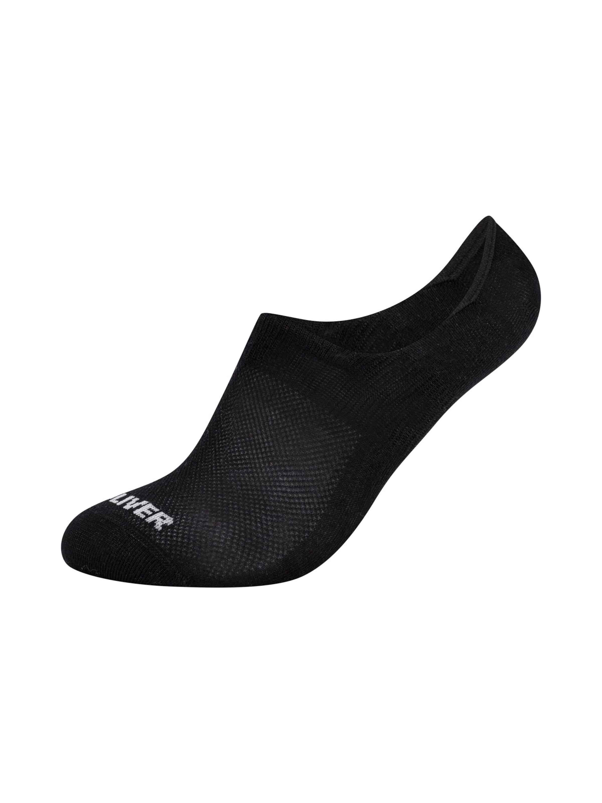 s.Oliver Füßlinge 'Originals Bamboo' in Schwarz