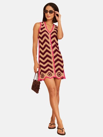 Abito in maglia di love & roses in beige: frontale