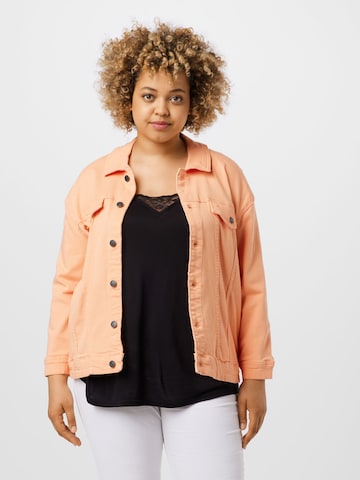 Vero Moda Curve Between-Season Jacket in Orange: front