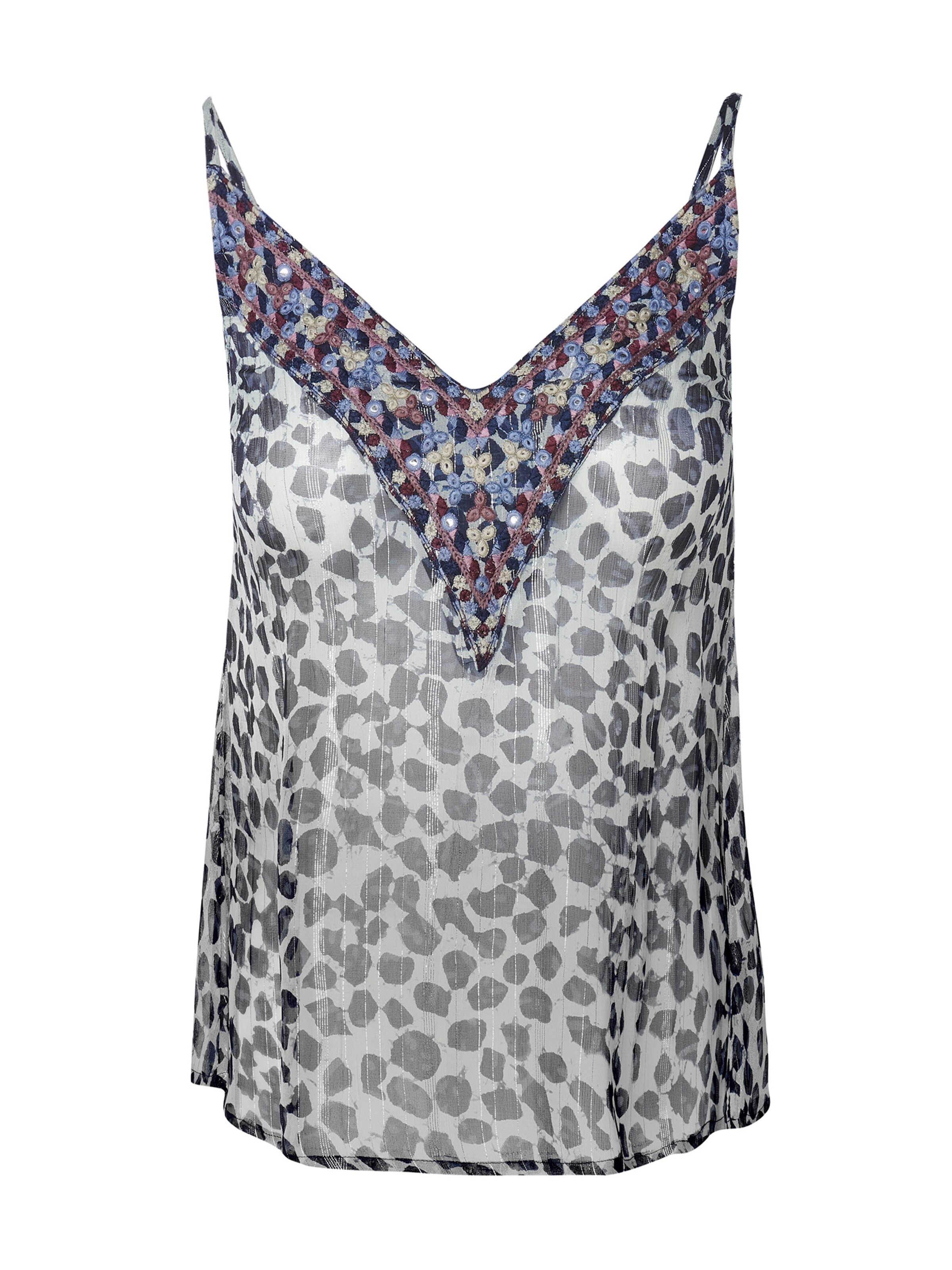 KOROSHI Top w kolorze niebieski: przód