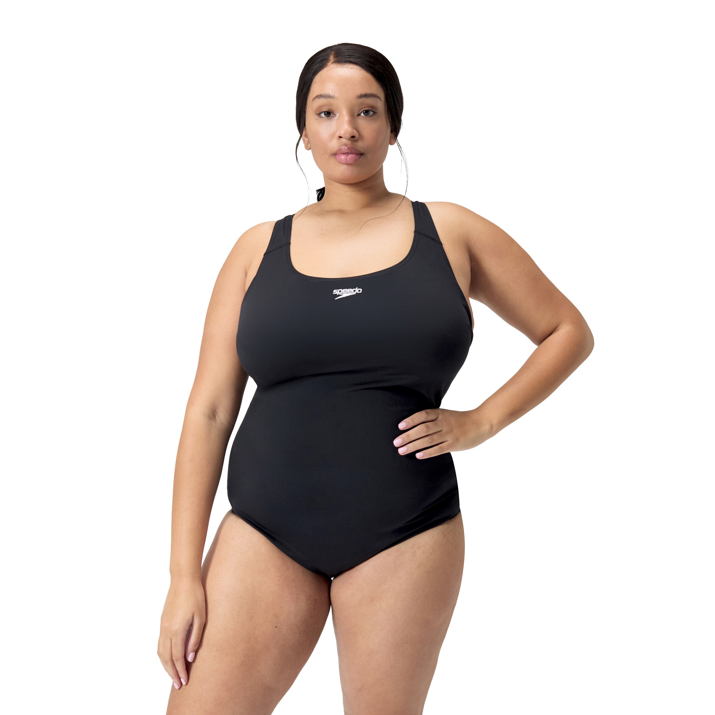 SPEEDO Active Swimsuit in Black: front