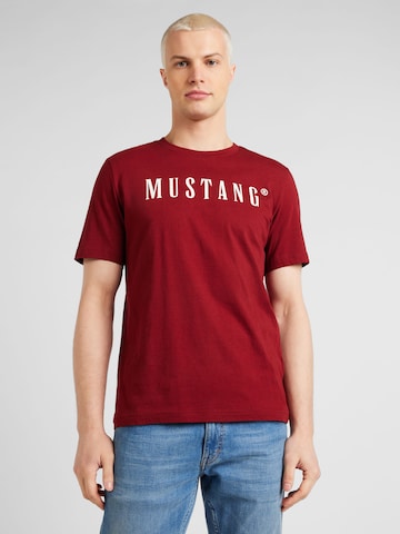 MUSTANG T-Shirt 'Austin' in Rot: predná strana