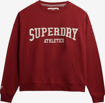 Superdry Sweatshirt 'Athletic Essentials' in Rood: voorkant